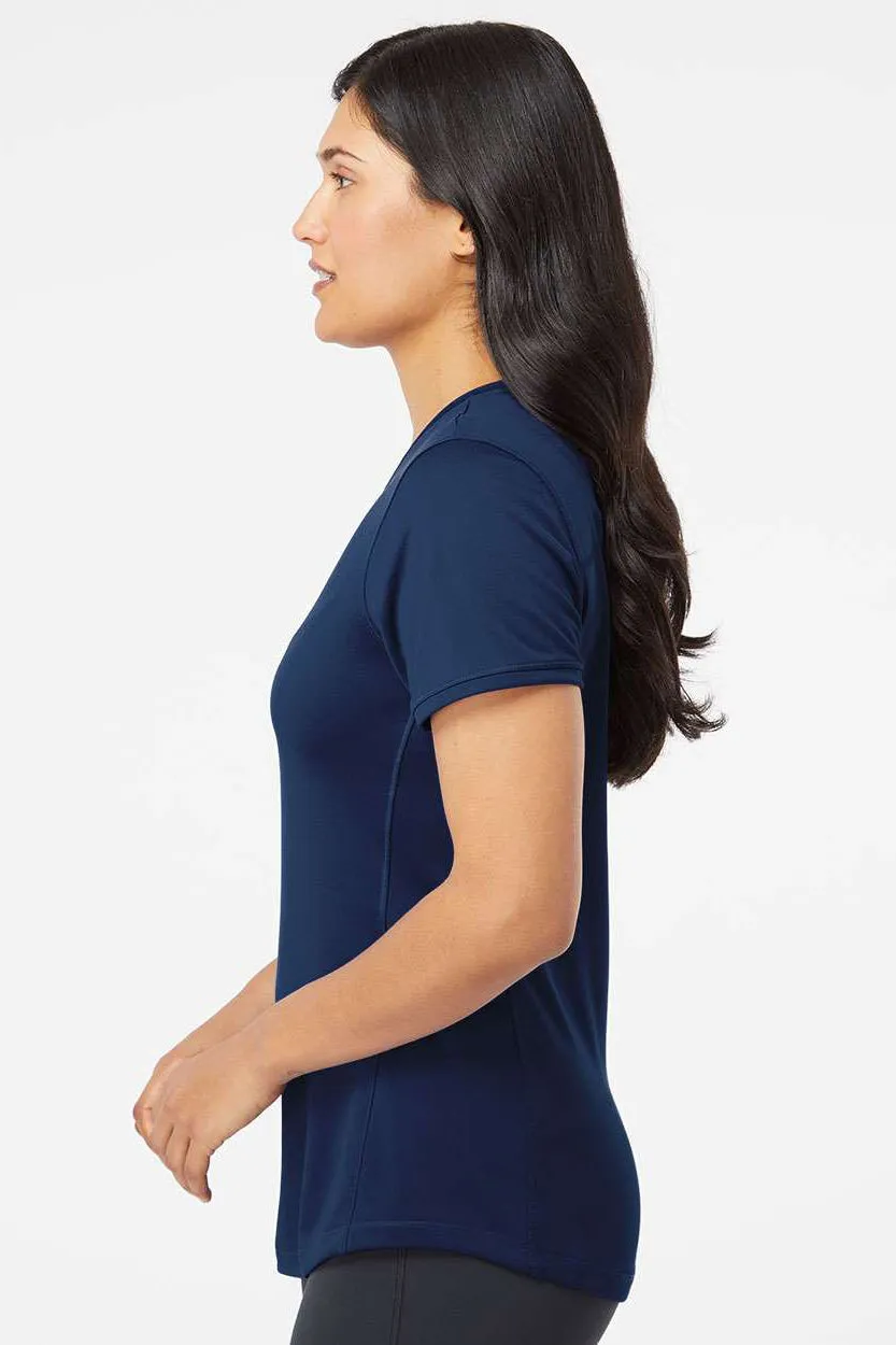 Adidas Womens UPF 50  Short Sleeve Crewneck T-Shirt - Collegiate Navy Blue