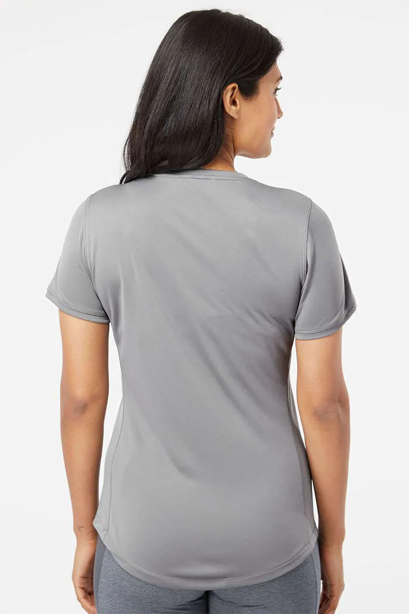 Adidas Womens UPF 50  Short Sleeve Crewneck T-Shirt - Grey - Closeout