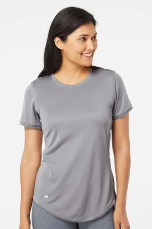 Adidas Womens UPF 50  Short Sleeve Crewneck T-Shirt - Grey - Closeout