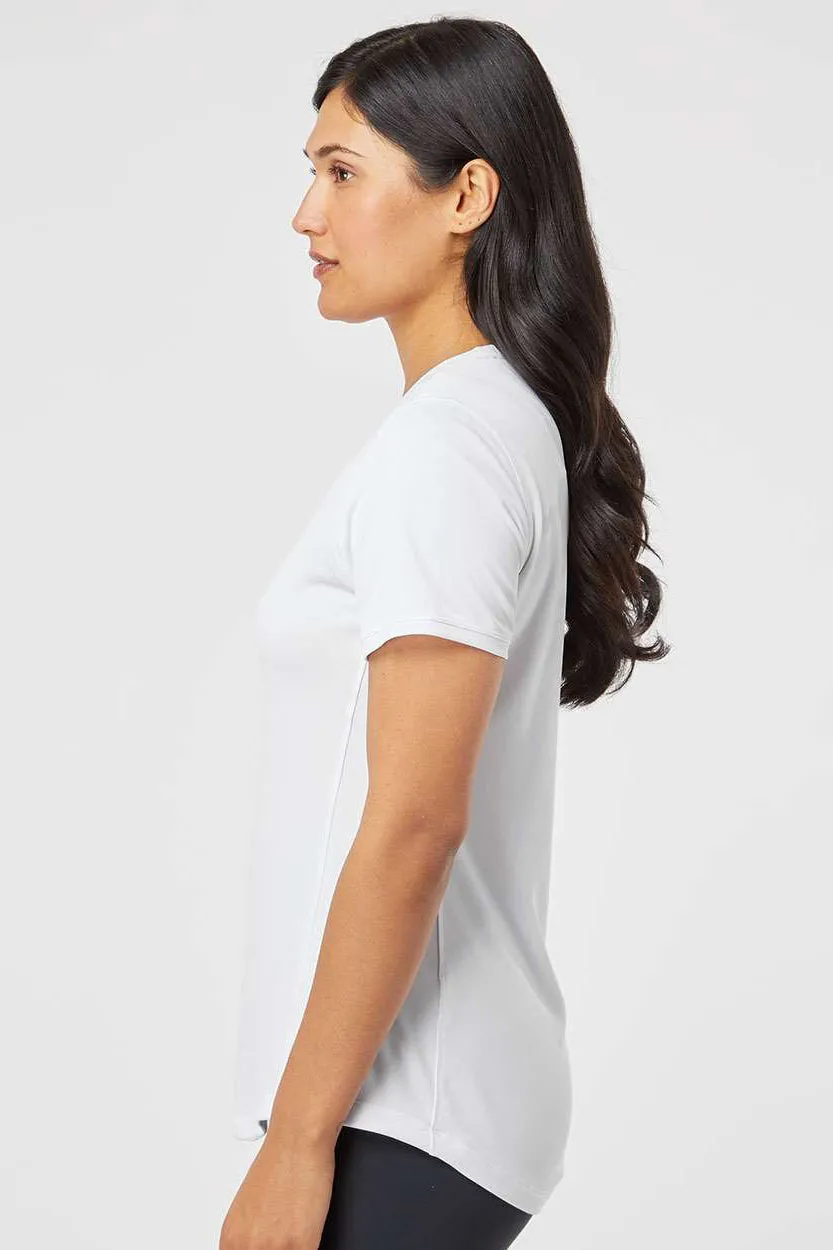 Adidas Womens UPF 50  Short Sleeve Crewneck T-Shirt - White