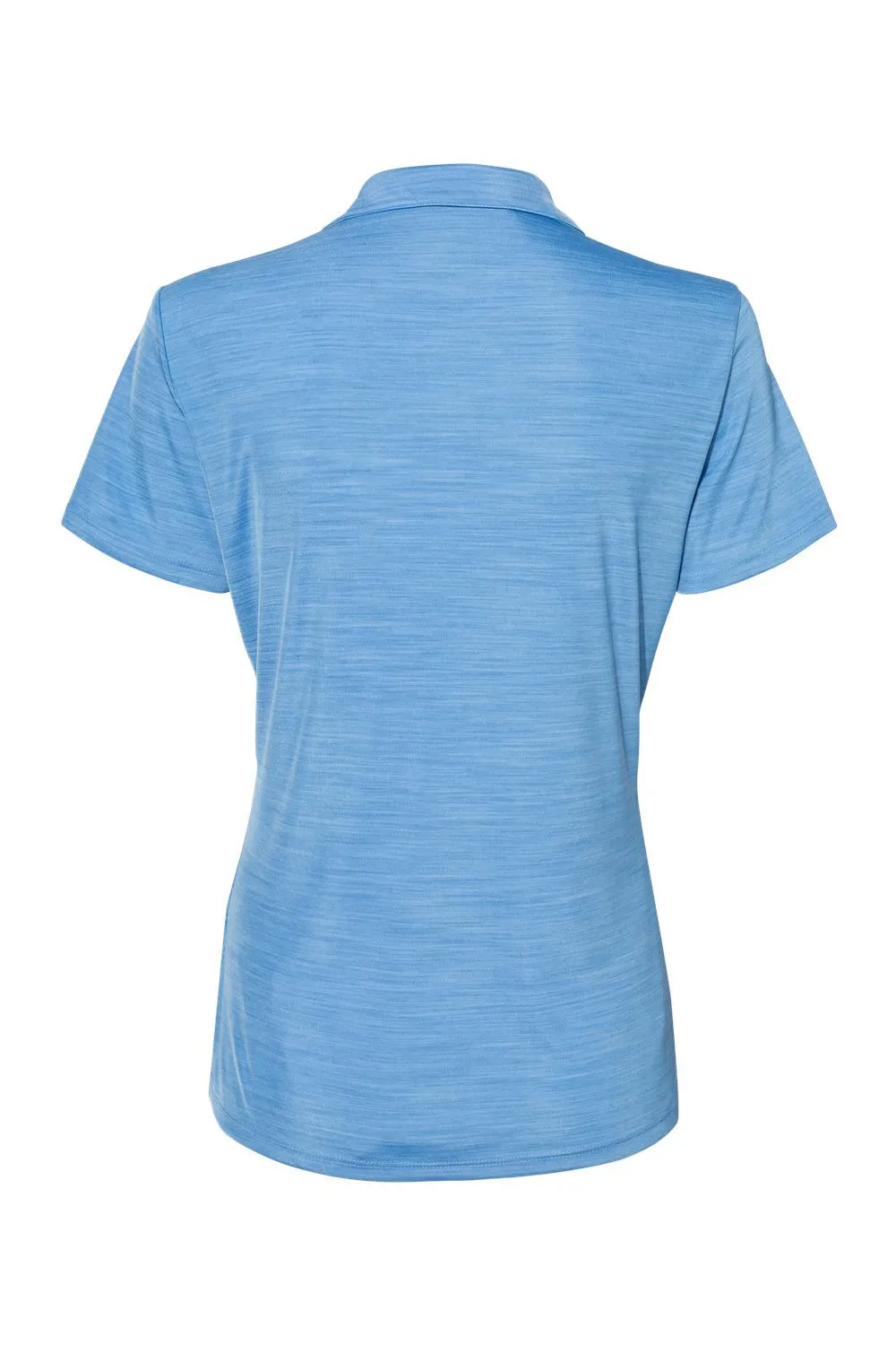 Adidas Womens UPF 50  Short Sleeve Polo Shirt - Lucky Blue Melange - Closeout