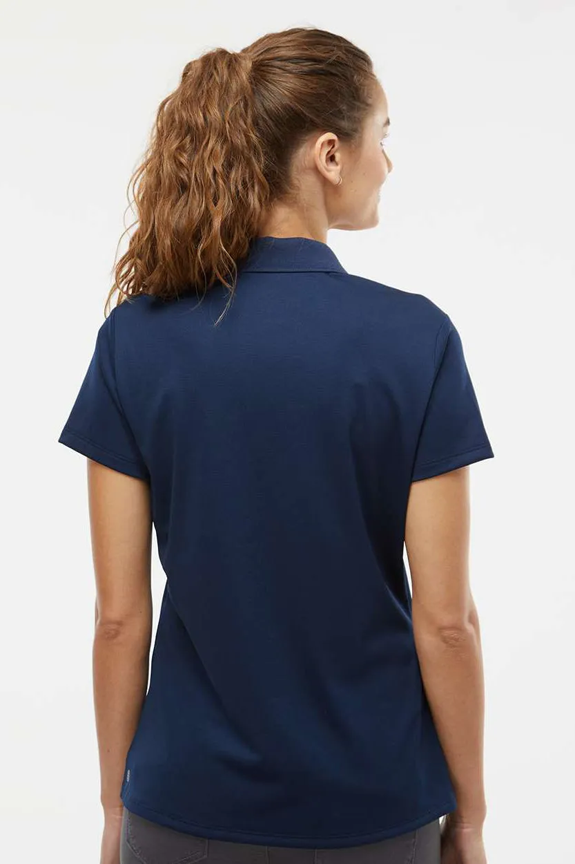 Adidas Womens UV Protection Short Sleeve Polo Shirt - Collegiate Navy Blue