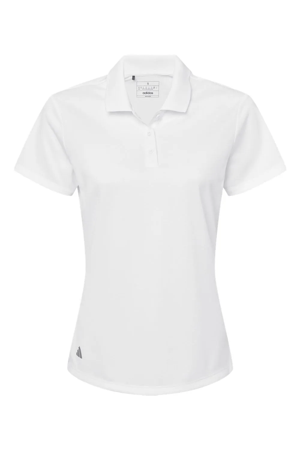 Adidas Womens UV Protection Short Sleeve Polo Shirt - White