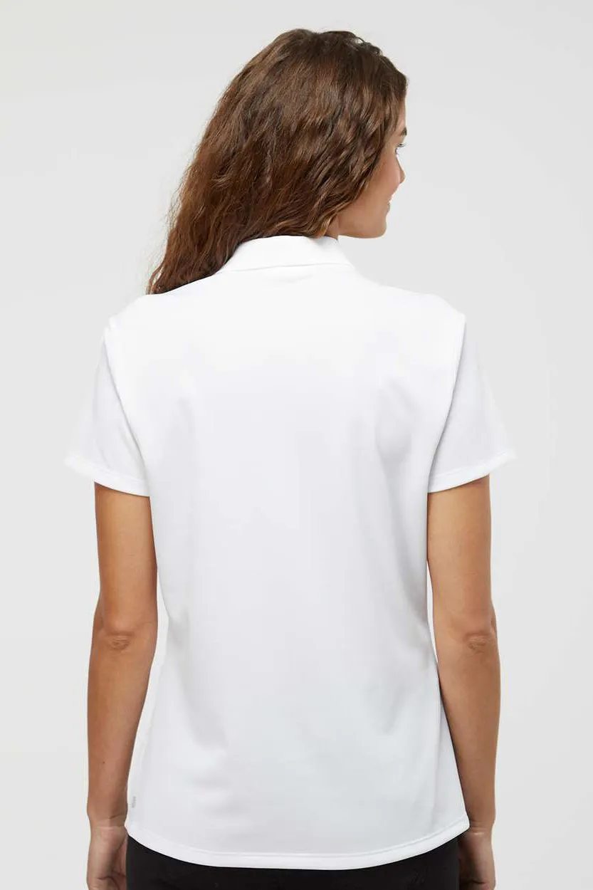 Adidas Womens UV Protection Short Sleeve Polo Shirt - White