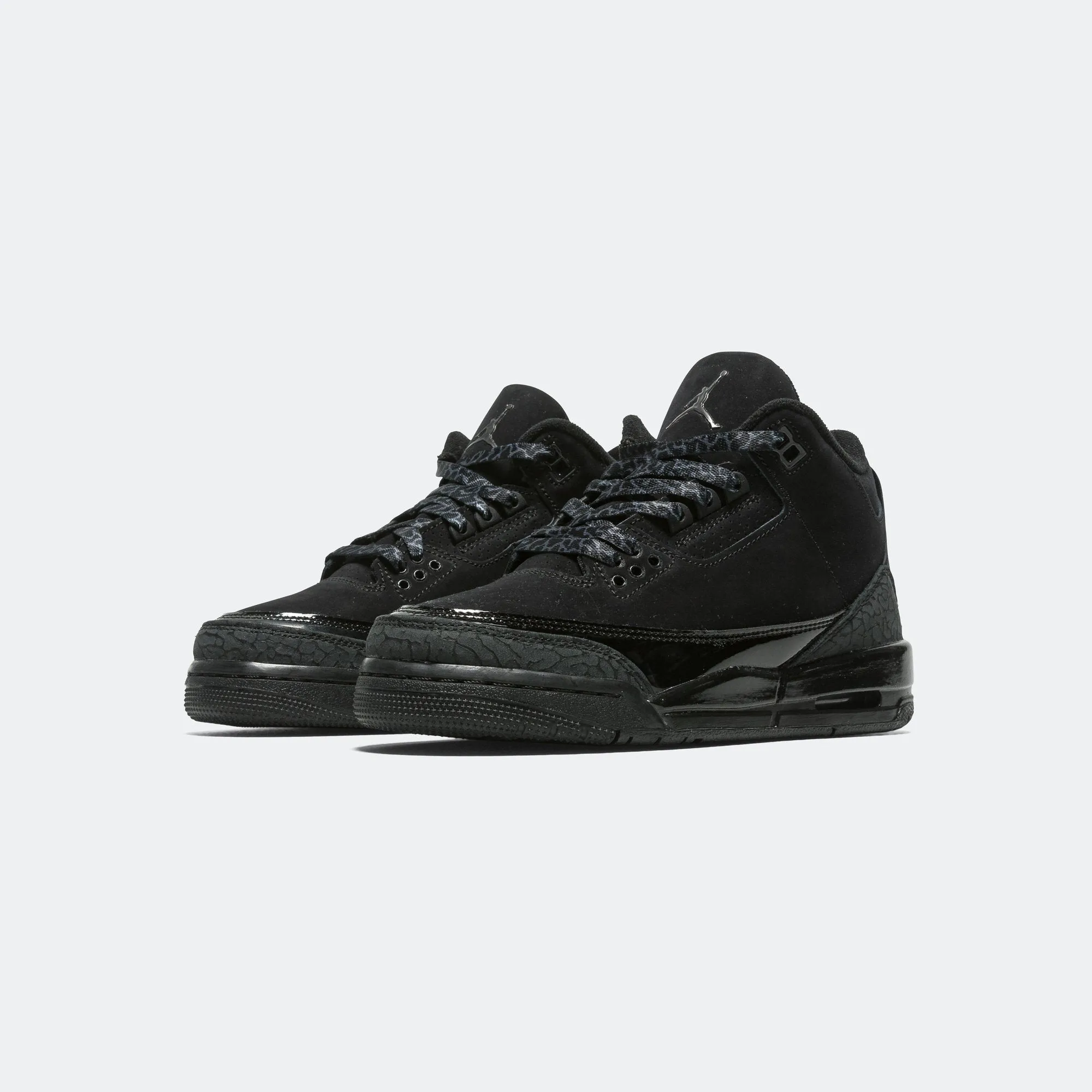 Air Jordan 3 Retro (GS) - Black/Dark Charcoal-White Jordan Clothing