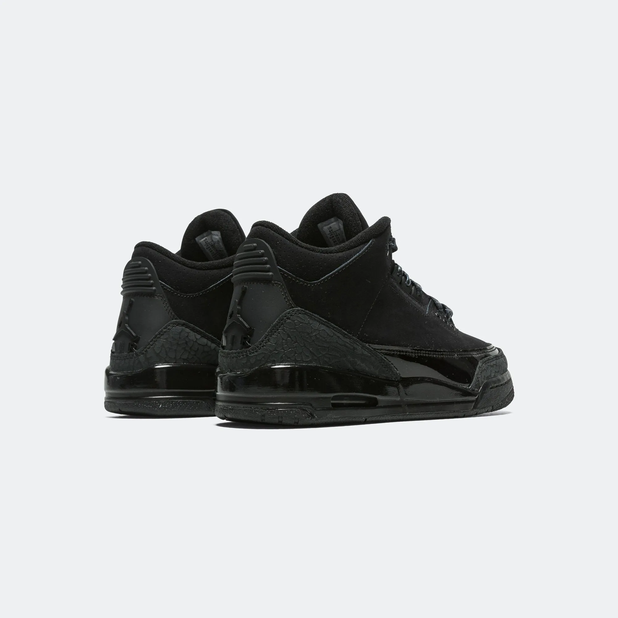 Air Jordan 3 Retro (GS) - Black/Dark Charcoal-White Jordan Clothing
