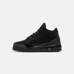 Air Jordan 3 Retro (GS) - Black/Dark Charcoal-White Jordan Clothing