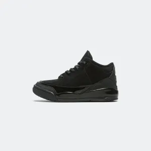 Air Jordan 3 Retro (PS) - Black/Dark Charcoal-White Jordan Clothing