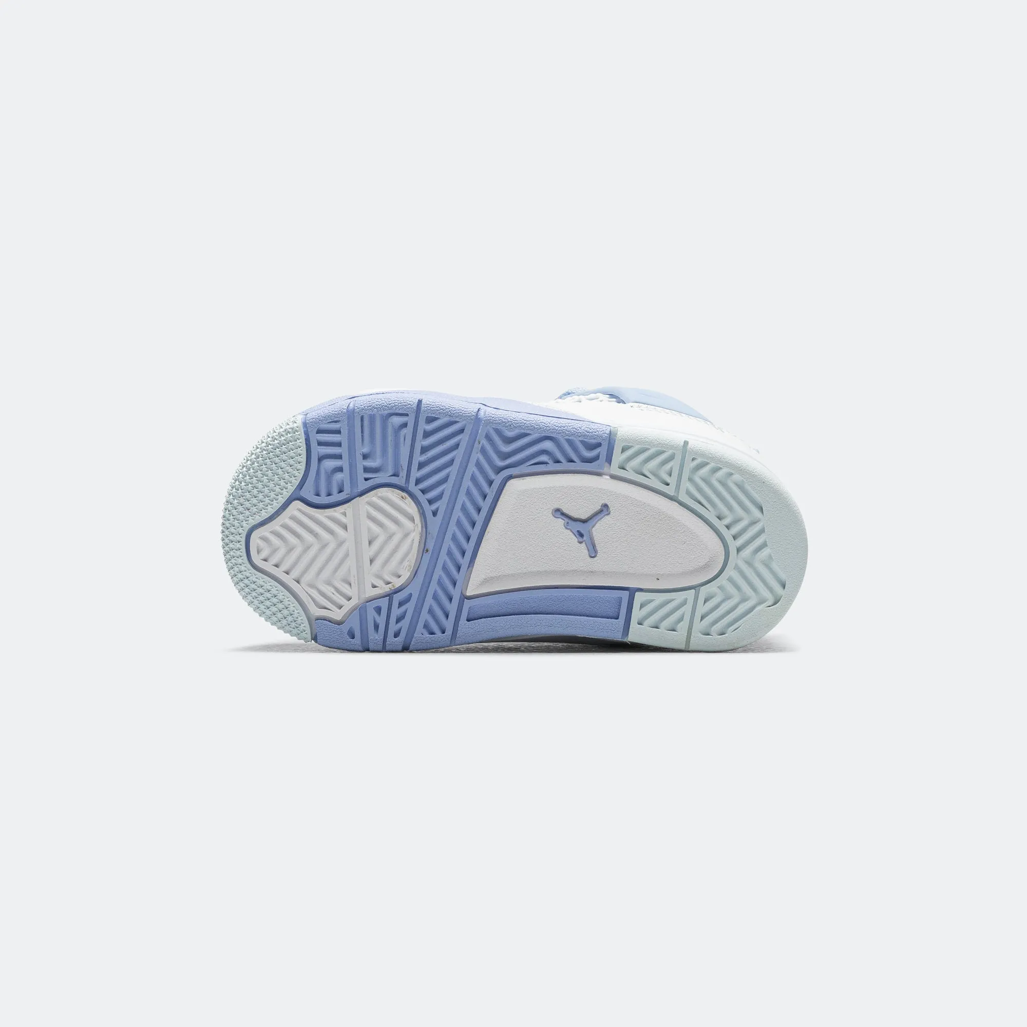 Air Jordan 4 Retro (TD) - White/Aluminum-Blue Tint-Oil Green Jordan Clothing