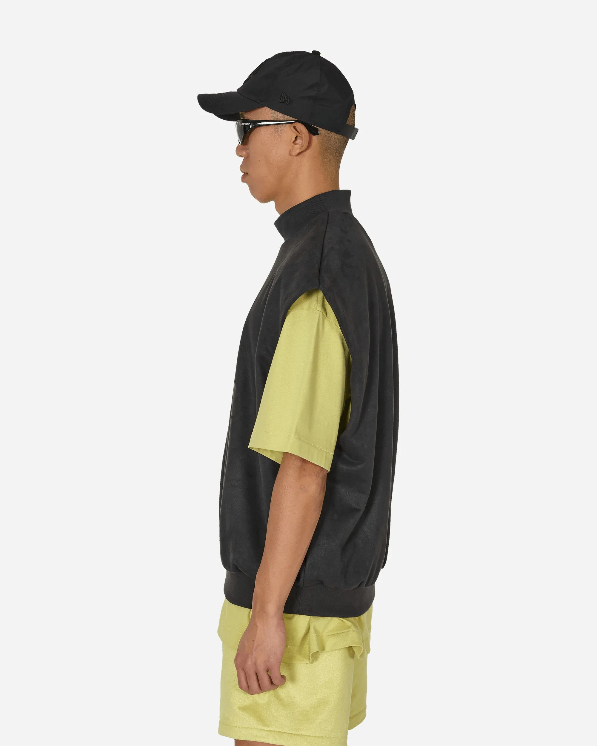 Basketball Sueded Sleeveless Sweatshirt Carbon