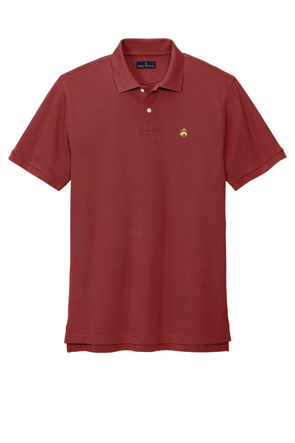 Brooks Brothers Mens Short Sleeve Polo Shirt - Rich Red