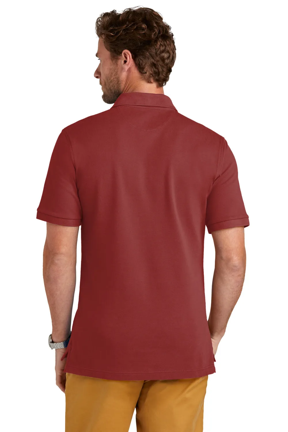 Brooks Brothers Mens Short Sleeve Polo Shirt - Rich Red