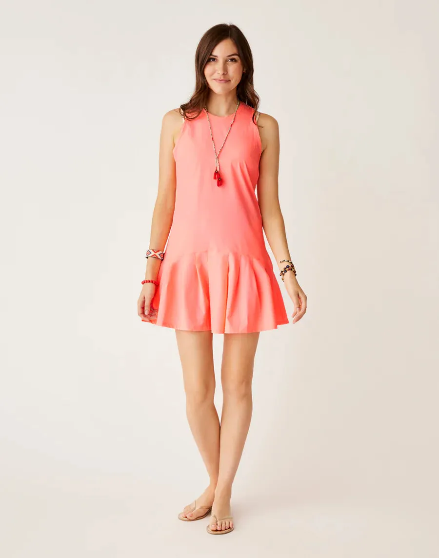 CARVE DESIGNS Venture Balsa dress-Electric Coral