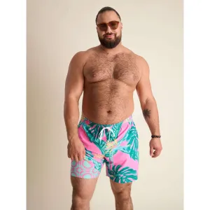 Chubbies 5.5-Inch The Birds of Paradise Swim Trunks - Bright Pink Chubbies Clothing