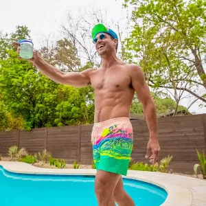 Chubbies 5.5-Inch The Coastals Swim Trunks - Teal Chubbies Clothing