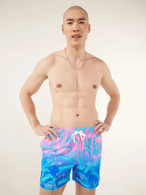 Chubbies 5.5-Inch The Hydrofoils Swim Trunks - Bright Pink Chubbies Clothing