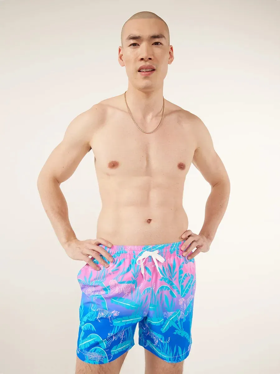 Chubbies 5.5-Inch The Hydrofoils Swim Trunks - Bright Pink Chubbies Clothing