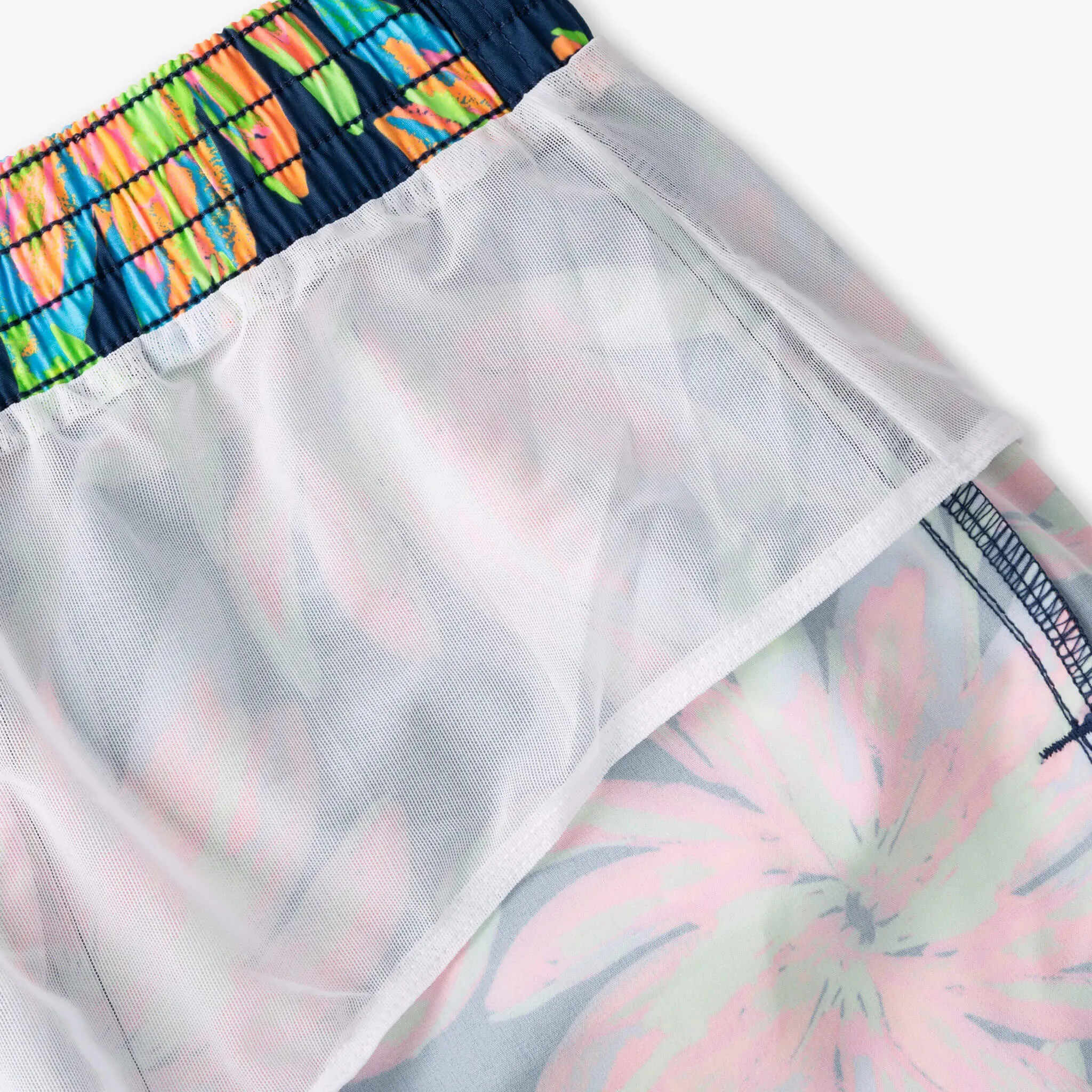 Chubbies 5.5-Inch The Ocean Flowers Swim Trunks - Bright Green - Pattern Base (Includes Plaids) Chubbies Clothing