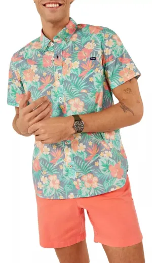 Chubbies The Life in Paradise Short Sleeve Sport Shirt - Navy Chubbies Clothing