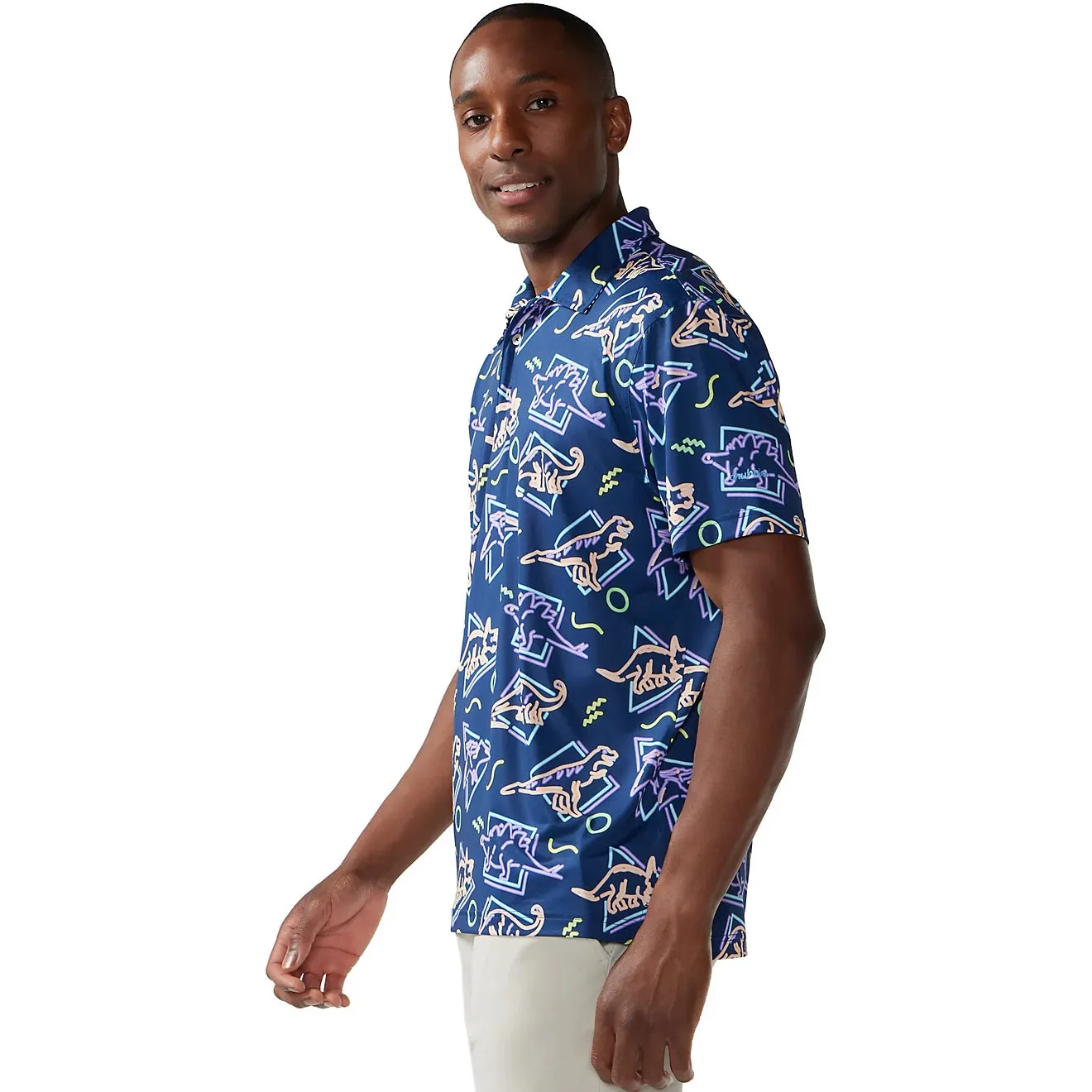 Chubbies The Squad Goal Performance Polo Shirt - Navy Chubbies Clothing
