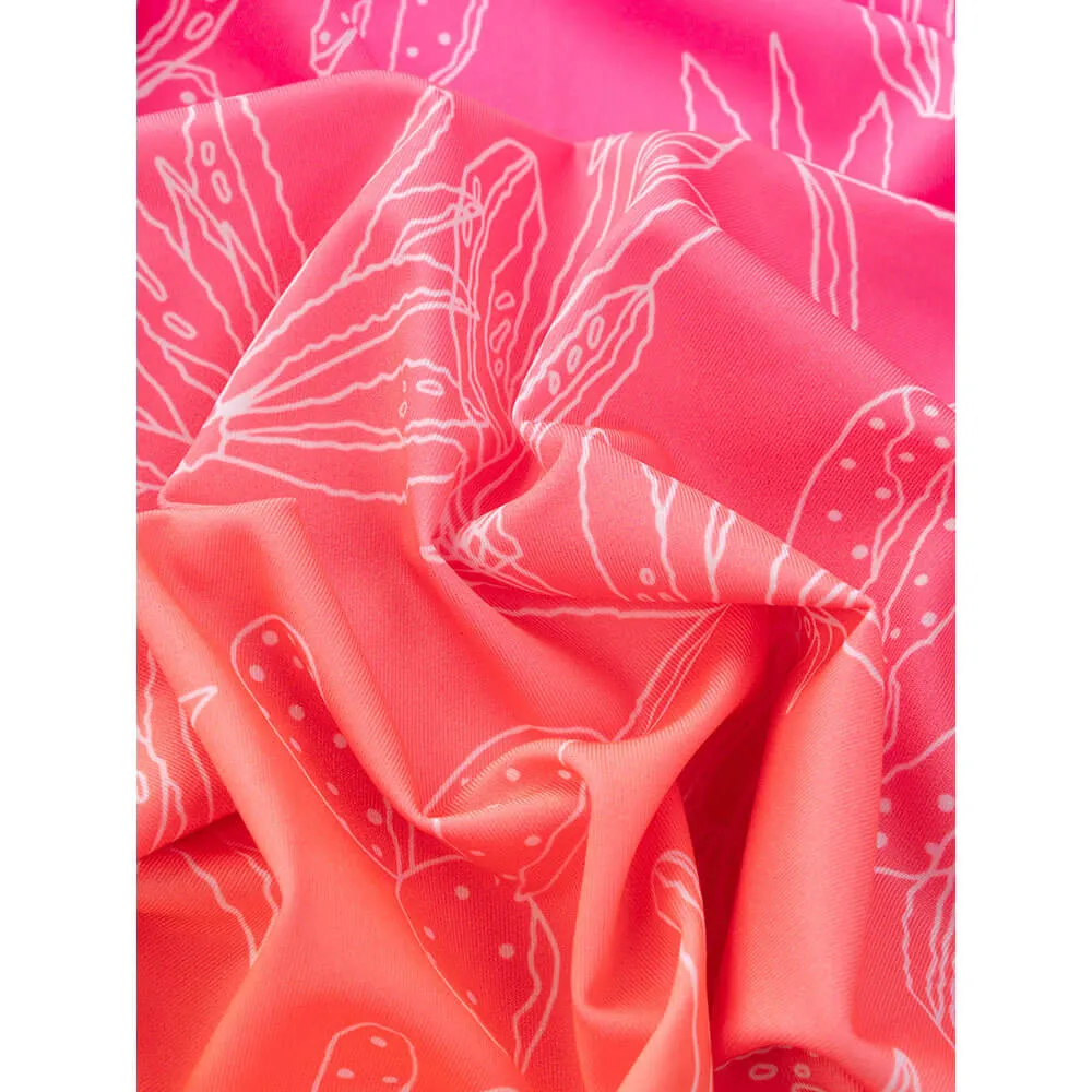 Chubbies The Sunset Succulent Performance Polo Shirt - Bright Pink Chubbies Clothing