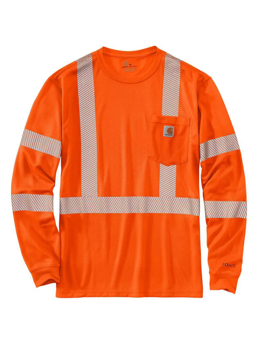 Clothing_Carhartt_Tops Men's Force High-Visibility Long Sleeve Class 3 T-Shirt