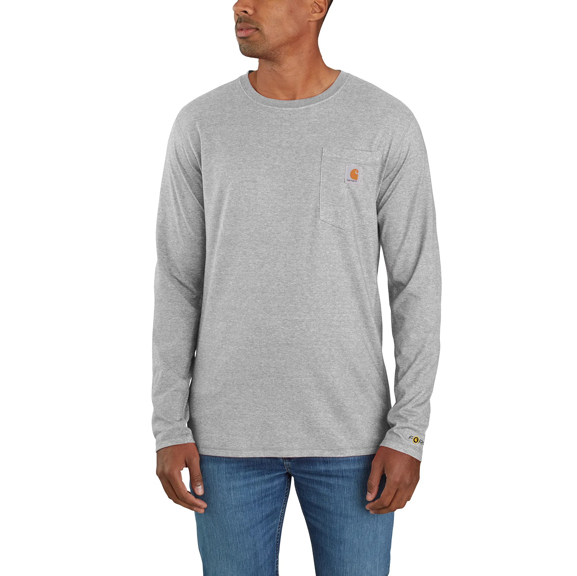 Clothing_Carhartt_Tops Men's Force Relaxed Fit Midweight Long-Sleeved Pocket T-shirt