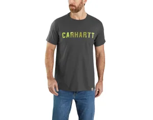 Clothing_Carhartt_Tops Men's Force Relaxed Fit Midweight Short-Sleeve Block Logo Graphic T-Shirt
