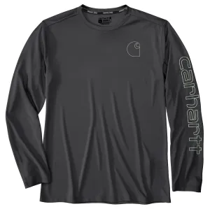 Clothing_Carhartt_Tops Men's Force Sun Defender Lightweight Long-Sleeve Logo Graphic T-Shirt