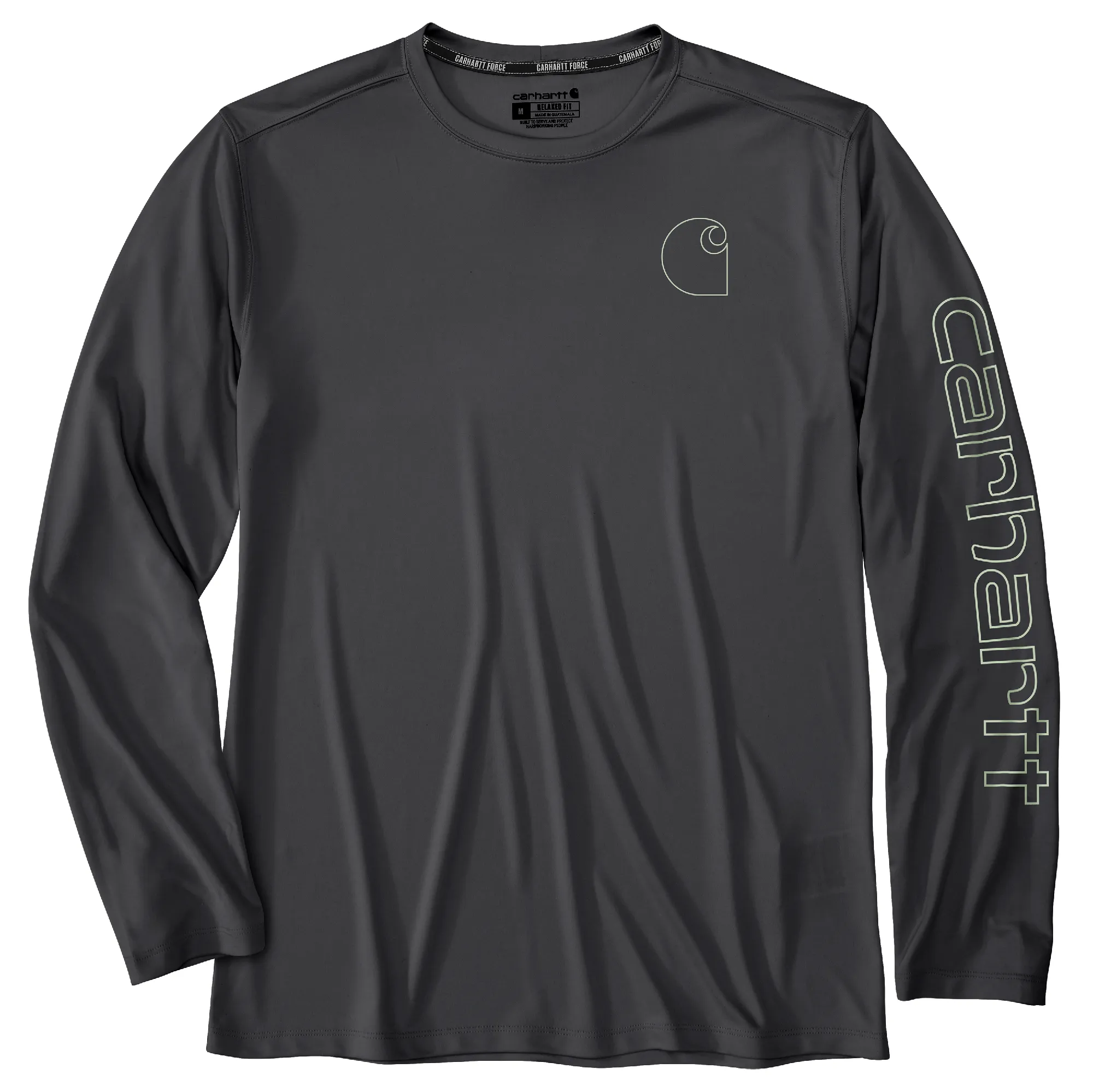 Clothing_Carhartt_Tops Men's Force Sun Defender Lightweight Long-Sleeve Logo Graphic T-Shirt
