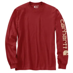 Clothing_Carhartt_Tops Men's Loose Fit Heavyweight Long-Sleeve Logo Sleeve Graphic T-Shirt