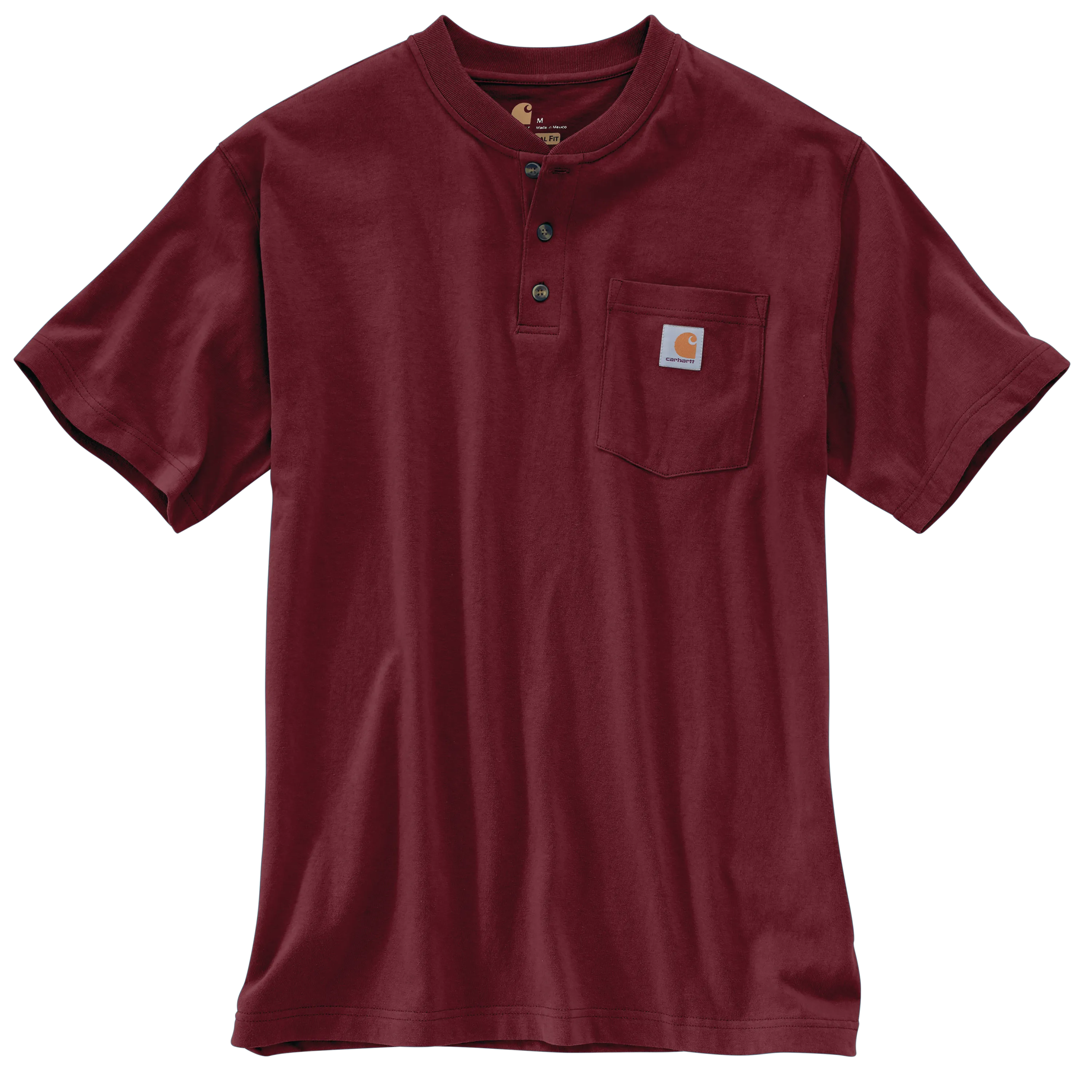 Clothing_Carhartt_Tops Men's Loose Fit Heavyweight Short-Sleeve Pocket Henley T-Shirt