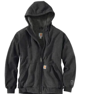 Clothing_Carhartt_Tops Men's Rain Defender Rockland Sherpa Lined Full Zip Hooded Sweatshirt