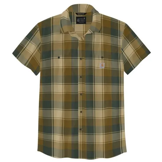 Clothing_Carhartt_Tops Rugged Flex Relaxed Fit Lightweight Short-Sleeve Plaid Shirt