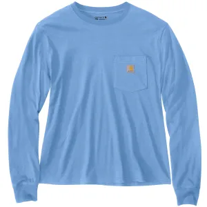 Clothing_Carhartt_Tops Women's Loose Fit Lightweight Long-Sleeve Crewneck Pocket T-Shirt