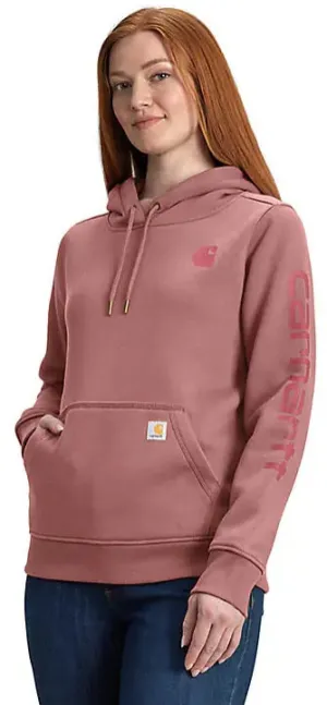 Clothing_Carhartt_Tops Women's Relaxed Fit Midweight Logo Sleeve Graphic Sweatshirt