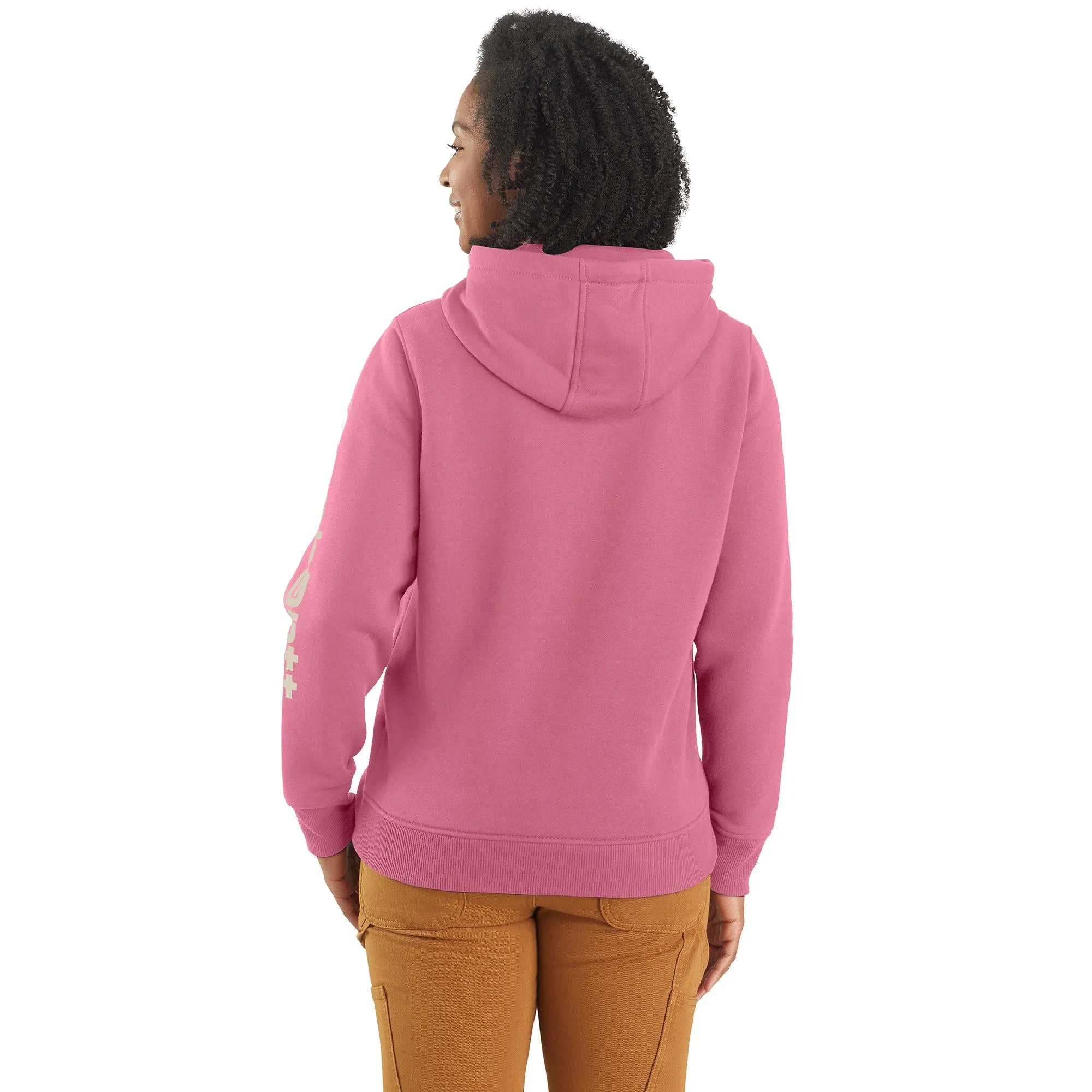 Clothing_Carhartt_Tops Women's Relaxed Fit Midweight Logo Sleeve Graphic Sweatshirt