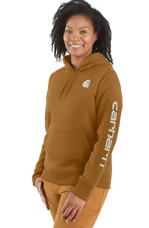 Clothing_Carhartt_Tops Women's Relaxed Fit Midweight Logo Sleeve Graphic Sweatshirt