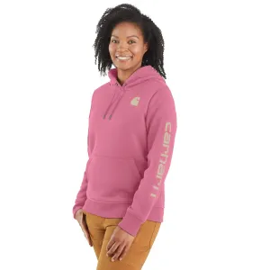 Clothing_Carhartt_Tops Women's Relaxed Fit Midweight Logo Sleeve Graphic Sweatshirt