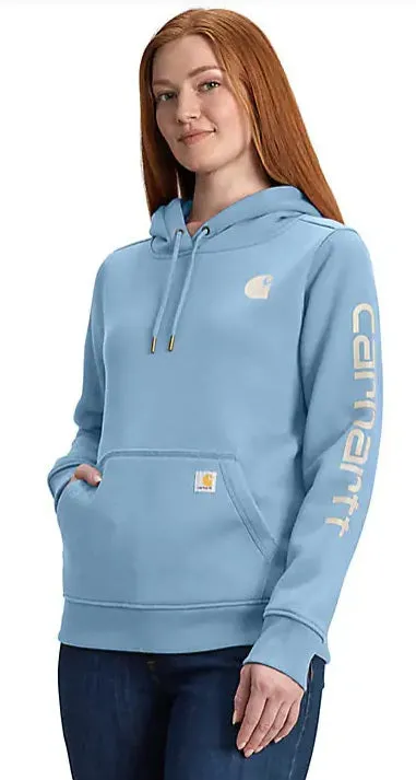 Clothing_Carhartt_Tops Women's Relaxed Fit Midweight Logo Sleeve Graphic Sweatshirt