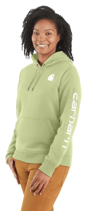 Clothing_Carhartt_Tops Women's Relaxed Fit Midweight Logo Sleeve Graphic Sweatshirt