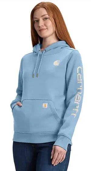 Clothing_Carhartt_Tops Women's Relaxed Fit Midweight Logo Sleeve Graphic Sweatshirt