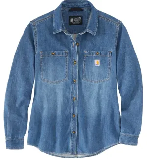 Clothing_Carhartt_Tops Women's RelaxedFit MidWeight Denim Over shirt