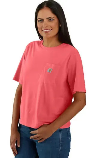 Clothing_Carhartt_Tops Women's Tencel Fiber Series Loose Fit Short-Sleeve Crewneck T-Shirt