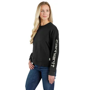 Clothing_Carhartt_Tops Women's TENCEL Fiber Series Loose Fit Sleeve Graphic Sweatshirt