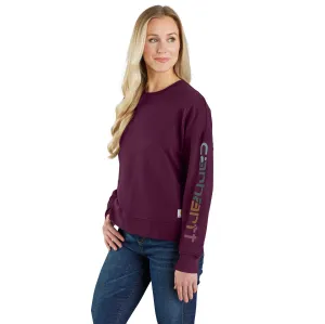 Clothing_Carhartt_Tops Women's TENCEL Fiber Series Loose Fit Sleeve Graphic Sweatshirt