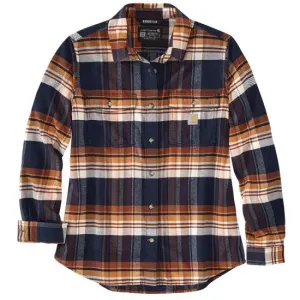 Clothing_Carhartt_Tops Women's TENCEL™ Fiber Series Relaxed Fit Long-Sleeve Flannel Shirt