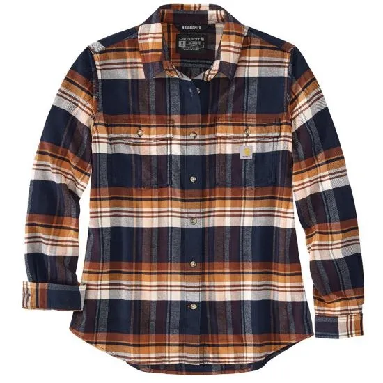 Clothing_Carhartt_Tops Women's TENCEL™ Fiber Series Relaxed Fit Long-Sleeve Flannel Shirt