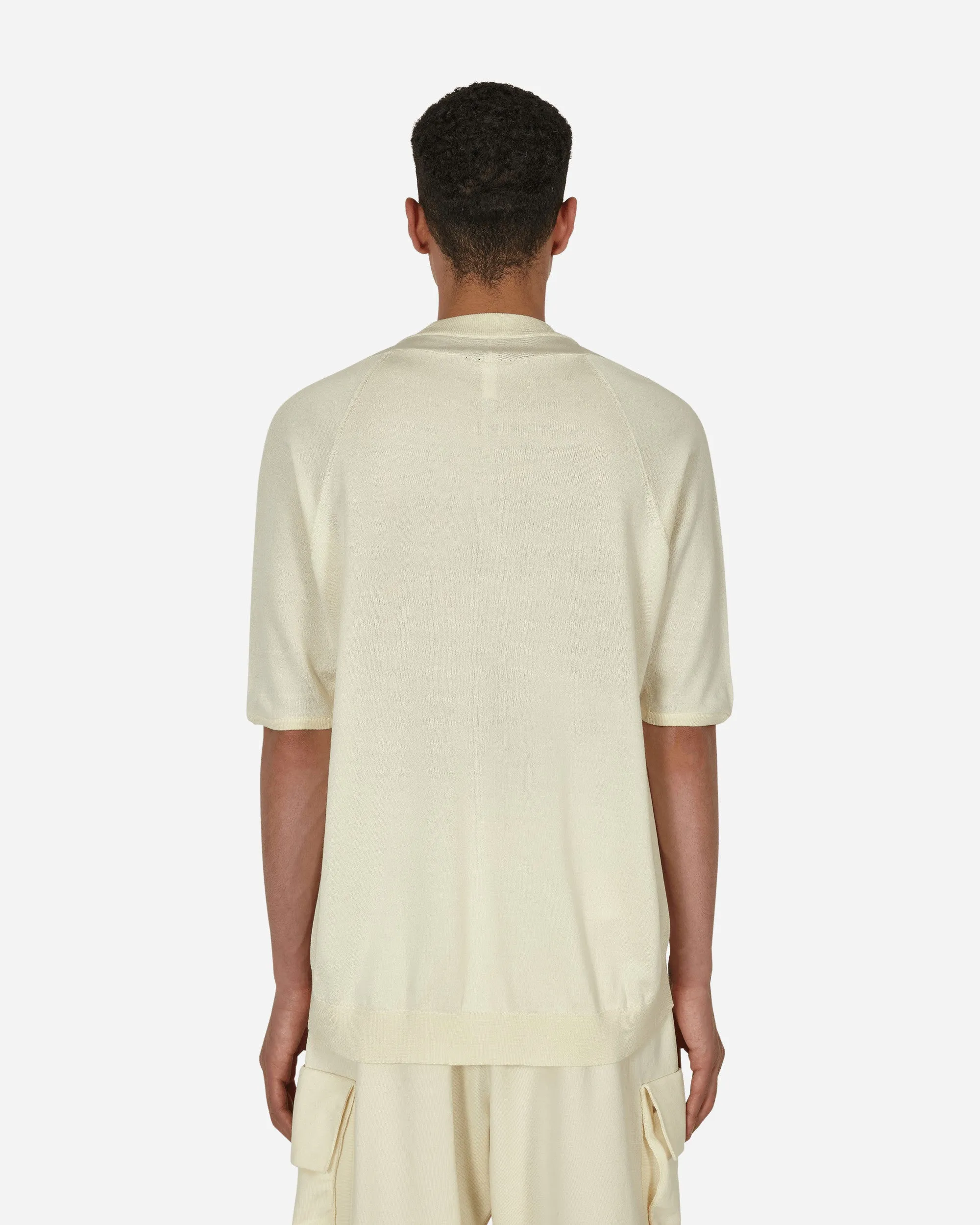 ESC Wool Half-Zip Top White