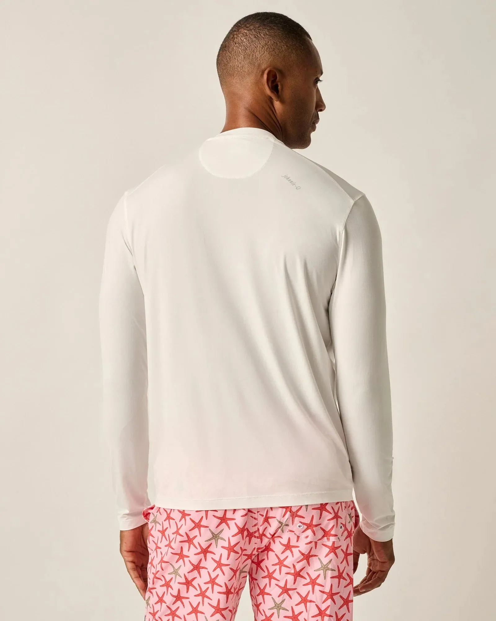 Johnnie-O Basin Prep-Formance Long Sleeve T-Shirt - White Johnnie-O Clothing
